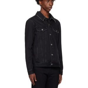 Golden Goose Black Regular One Washed Denim Jacket